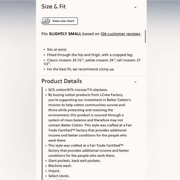 J. Crew Factory Kelsey Cotton-Blend Flare Pant NWT - Picture 4 of 5